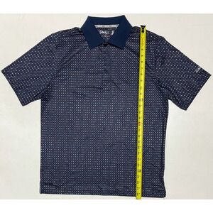 Walter Hagen Mens Polo Shirt M Red White Stars Navy Blue Golf Athletic 11 Majors